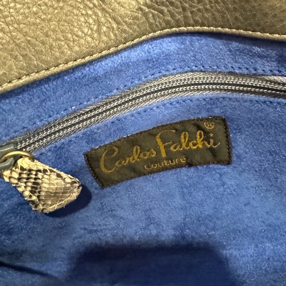 Carlos Falchi Python Clutch Bag - Picture 8 of 13